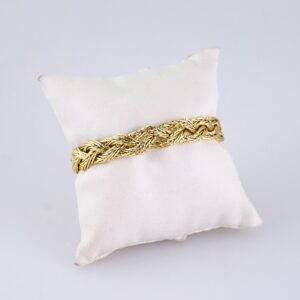Womens Bangle  Pulso Dama  Plain  14K Real Color   Stainless Steel  P360