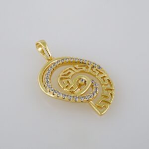 Pendants / Colgantes/  Zircon Stone/  14K Real Color// PEN92