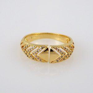 Woman Ring/ Anillos Damas/ 14K Real Color/ Zircon Stone/ Ajustable// R108