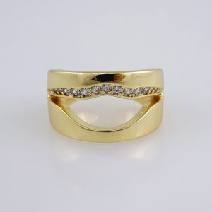 Woman Ring/ Anillos Damas/  14K Real Color/  Zircon Stone/ Ajustables// R510