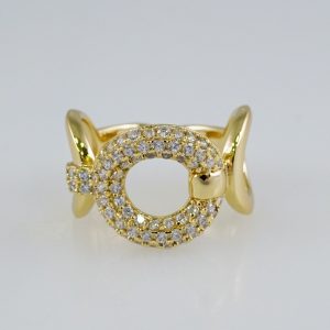 Woman Ring/ Anillos Damas/  14K Real Color/  Zircon Stone/ Ajustable// R522