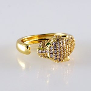Women Ring/ Anillos Damas/ 14K Real Color/ Zircon Stone// R601