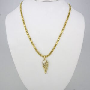 Cadenas & Colgantes/ Chain W/ Pendants/ 14K Real Color/ Zircon Stone/ 5mm x 50cm// SET101