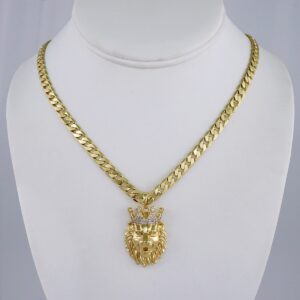 Cadenas & Colgantes/ Chain Men/Pendants/ 14K Real Color/ Zircon Stone/ 6mm x60cm// SET1013
