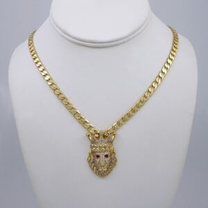 Cadenas & Colgantes/ Chain Men/Pendants/  14K Real Color/  Zircon Stone/  6mm x60cm// SET1021