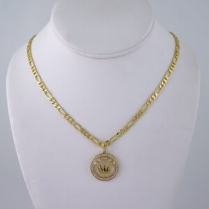 Cadenas & Colgantes/ Chain/Pendants / 14K Real Color/ Zircon Stone/ 4mmx45cm//Set1031