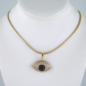 Cadenas & Colgantes/ Chain W/Pendants /  14K Real Color/  Zircon Stone/  4mmx45cm// SET1053