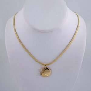 Cadenas & Colgantes/ Chain W/Pendants /  14K Real Color/  Zircon Stone/  4mmx45cm// SET1056