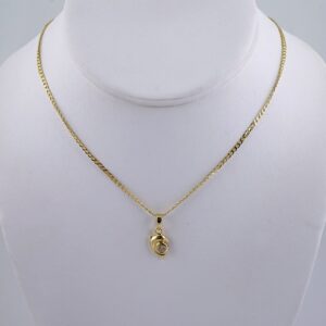 Cadenas & Colgantes/ Chain W/Pendants /  14K Real Color/  Zircon Stone/  2mmx45cm// SET1058