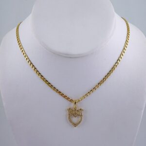 Cadenas & Colgantes/ Chain W/Pendants / 14K Real Color/ Zircon Stone/ 3mmx45cm// SET1059