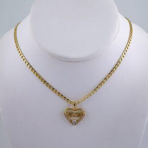 Cadenas & Colgantes/ Chain W/Pendants / 14K Real Color/ Zircon Stone/ 3mmx45cm// SET1060