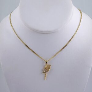 Cadenas & Colgantes/ Chain W/Pendants /  14K Real Color/  Zircon Stone/  2mmx45cm// SET1061