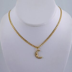 Cadenas & Colgantes/ Chain W/Pendants / 14K Real Color/ Zircon Stone/ 3mmx45cm// SET1063