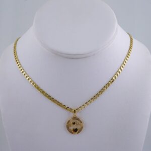 Cadenas & Colgantes/ Chain W/Pendants / 14K Real Color/ Zircon Stone/ 3mmx45cm// SET1065