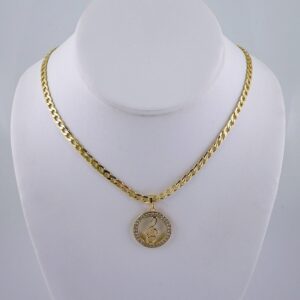 Cadenas & Colgantes/ Chain W/Pendants /  14K Real Color/  Zircon Stone/  4mmx45cm// SET1066