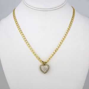 Cadenas & Colgantes/ Chain W/ Pendants/ 14K Real Color/ Zircon Stone/ 4mm x 45 cm// SET108