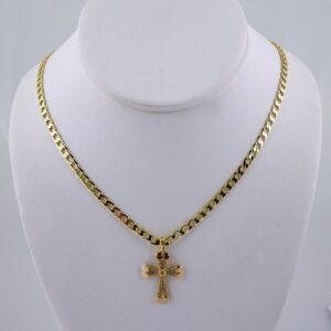 Cadenas & Colgantes/ Chain W/Pendants / 14K Real Color/ Zircon Stone/ 3mmx45cm// SET1081