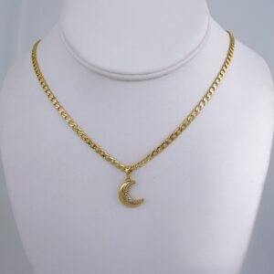 Cadenas & Colgantes/ Chain W/Pendants / 14K Real Color/ Zircon Stone/ 3mmx45cm// SET1095