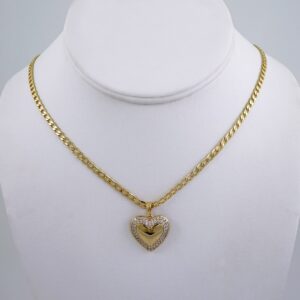 Cadenas & Colgantes/ Chain W/Pendants / 14K Real Color/ Zircon Stone/ 3mmx45cm// SET1098