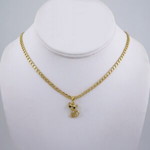 Cadenas & Colgantes/ Chain W/Pendants / 14K Real Color/ Zircon Stone/ 3mmx45cm// SET1099