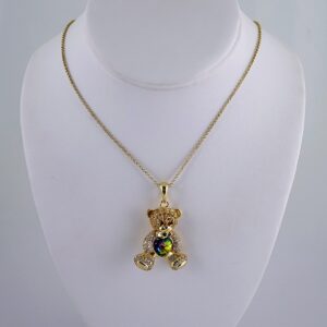 Cadenas & Colgantes/ Chain W/Pendants / 14K Real Color/ Zircon Stone/ 3mmx45cm// SET1108