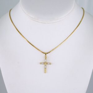 Cadenas & Colgantes/ Chain W/Pendants /  14K Real Color/  Zircon Stone/  2mmx45cm// SET1132