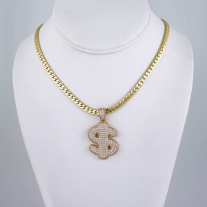 Cadenas & Colgantes/ Chain/Pendants/ Zircon Stone/ 14K Real Color/ 5mm x60cm// SET1141