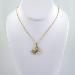 Cadenas & Colgantes/ Chain W/Pendants /  14K Real Color/  Zircon Stone/  2mmx45cm// SET1150
