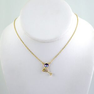 Cadenas & Colgantes/ Chain W/Pendants /  14K Real Color/  Zircon Stone/  2mmx45cm// SET1154