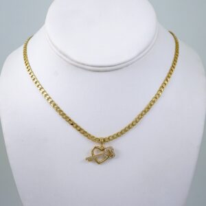 Cadenas & Colgantes/ Chain W/Pendants / 14K Real Color/ Zircon Stone/ 3mmx45cm// SET1167