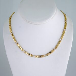 Gargantilla / Choker/ 14K Real Color/ Zircon Stone/  4mmx45cm// SET1175