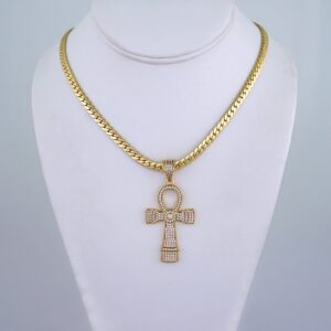 Cadenas & Colgantes/ Chain /Pendants/ Zircon Stone/ 14K Real Color/ 5mm x60cm// SET1184