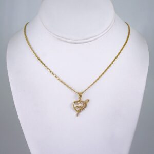 Cadenas & Colgantes/ Chain/Pendants/ Zircon Stone/ 14K Real Color/ 2mmx45cm// SET1199