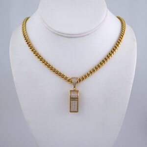 Cadenas & Colgantes/ Chain/Pendants/ Zircon Stone/ 14K Real Color/ 6mmx60cm// SET1204
