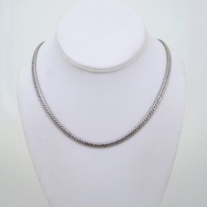 Gargantilla / Choker/ Silver Color/ Plain/ 5mmx45cm// SET1276