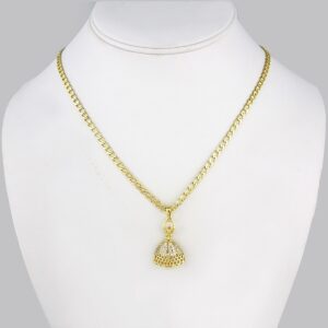 Cadenas & Colgantes/ Chain W/ Pendants/ 14K Real Color// Zircon Stone/  3mm x45cm x50cm x60cm//SET154