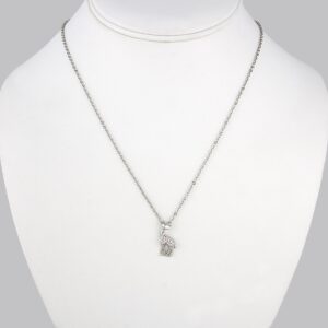 Cadenas & Colgantes/ Chain W/ Pendants/ Silver Color/ Zircon Stone// SET157