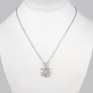 Cadenas & Colgantes/ Chain W/ Pendants/ Silver Color/ Zircon Stone// SET159