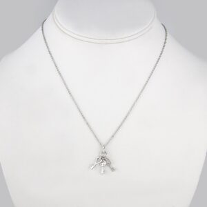 Cadenas & Colgantes/ Chain W/ Pendants/ Silver Color/ Zircon Stone// SET160