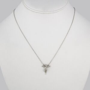 Cadenas & Colgantes/ Chain W/ Pendants/ Silver Color/ Zircon Stone// SET161