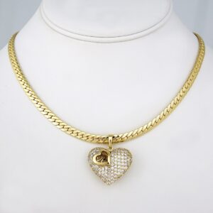 Cadenas & Colgantes/ Chain W/ Pendants/ 14K Real Color/ Zircon Stone/ 5mm x42cm// SET169