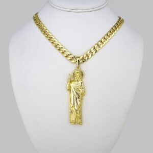 Cadenas & Colgantes/ Chain Men/Pendants/ 14K Real Color/  Plain/  8mm x60cm//  SET243