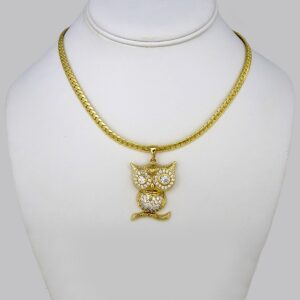 Cadenas & Colgantes/ Chain W/ Pendants/ 14K Real Color/ Zircon Stone/ 5mm x 42cm// SET257