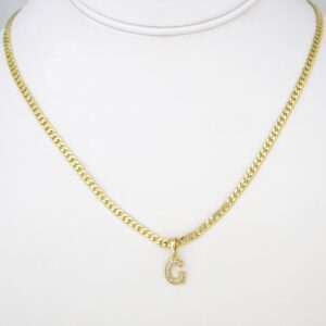 Cadenas & Colgantes/ Chain W/ Pendants 14K Real Color/ Zircon Stone/ 2mm X 45cm// SET28