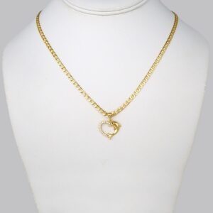 Cadenas & Colgantes/ Chain W/Pendants / 14K Real Color/ Zircon Stone/ 3mmx45cm// SET286