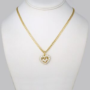 Cadenas & Colgantes/ Chain W/ Pendants/ 14K Real Color/ Zircon Stone/ 4mmx45cm// SET290