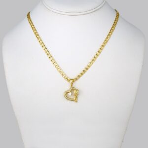 Cadenas & Colgantes/ Chain W/ Pendants/ 14K Real Color/ Zircon Stone/ 4mmx45cm// SET291