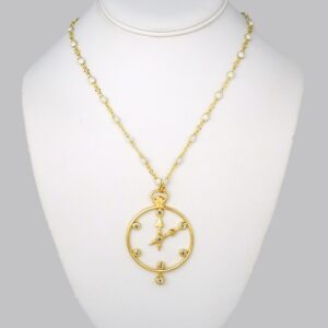 Cadenas & Colgantes/ Chain W/ Pendants/ 14K Real Color/ Zircon Stone/ 60cm// SET294