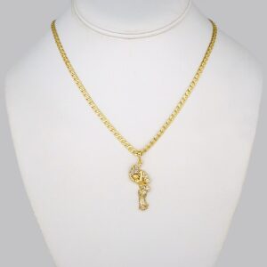 Cadenas & Colgantes/ Chain W/Pendants / 14K Real Color/ Zircon Stone/ 3mm x 45cm// SET300