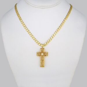 Cadenas & Colgantes/ Chain W/Pendants / 14K Real Color/ Zircon Stone/  6mm x 50cm// SET305